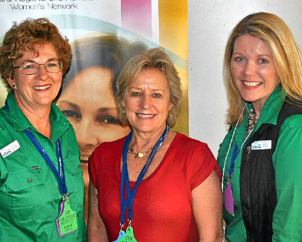 POSITIVE DIRECTION: Georgie Somerset (left) and Alison Mobbs (right) with Helen Dugdale are vocal advocates of better conditions for rural women. POSITIVE DIRECTION: Georgie Somerset (left) and Alison Mobbs (right) with Helen Dugdale are vocal advocates of better conditions for rural women.
